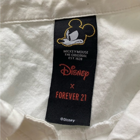 Disney White Button Down Shirt with Character Embroidery - Picture 4 of 13